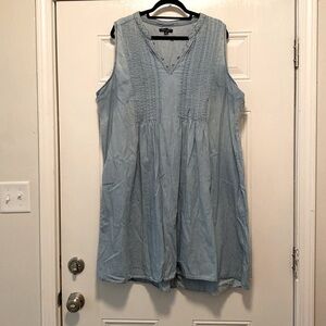 NWOT New Look Light Blue V-Neck Dress